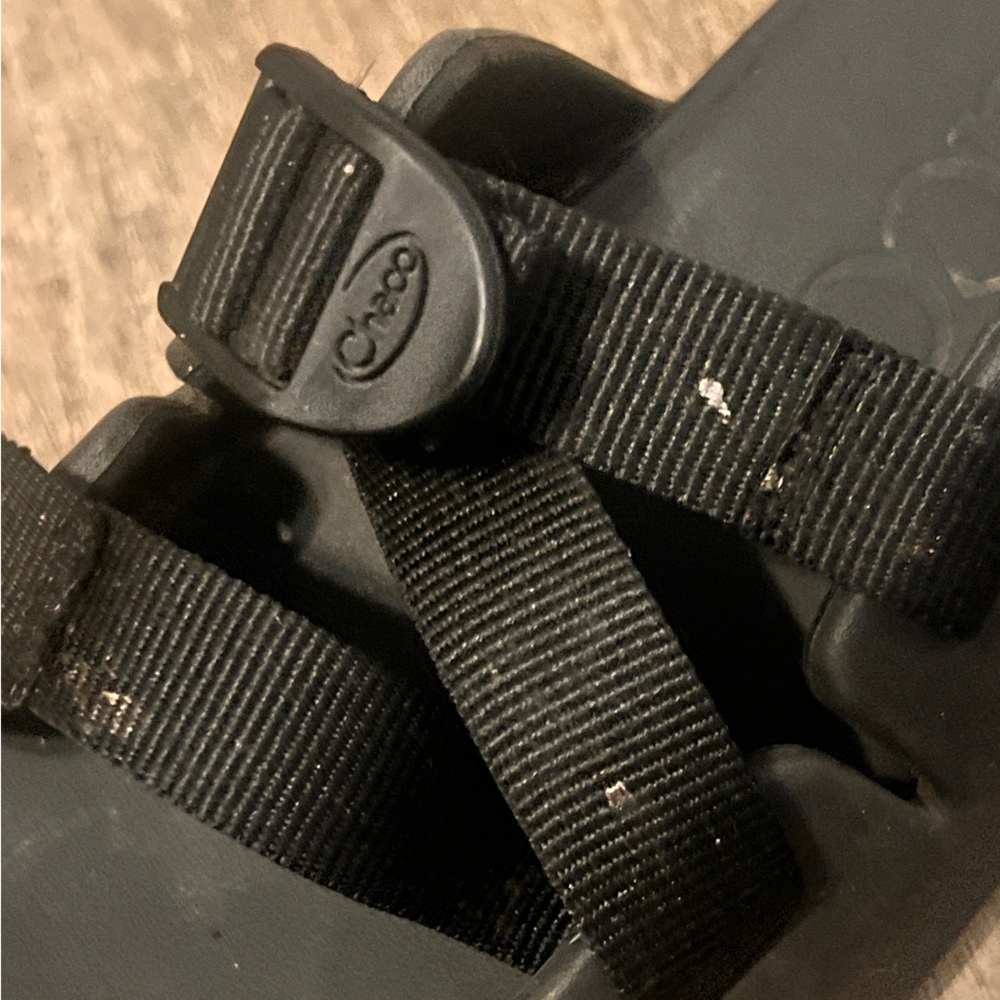 FINAL PRICE Chaco Black Strapped Slide Sandals - Picture 8 of 9